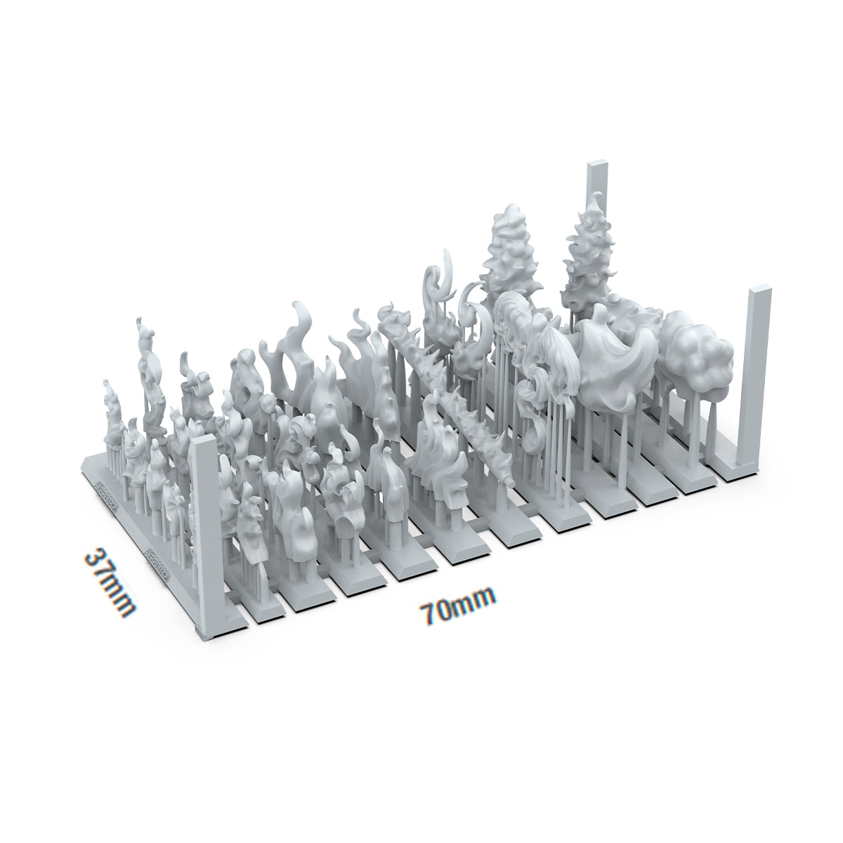 AK Basing Bits: Flame Spell (28 Pieces)