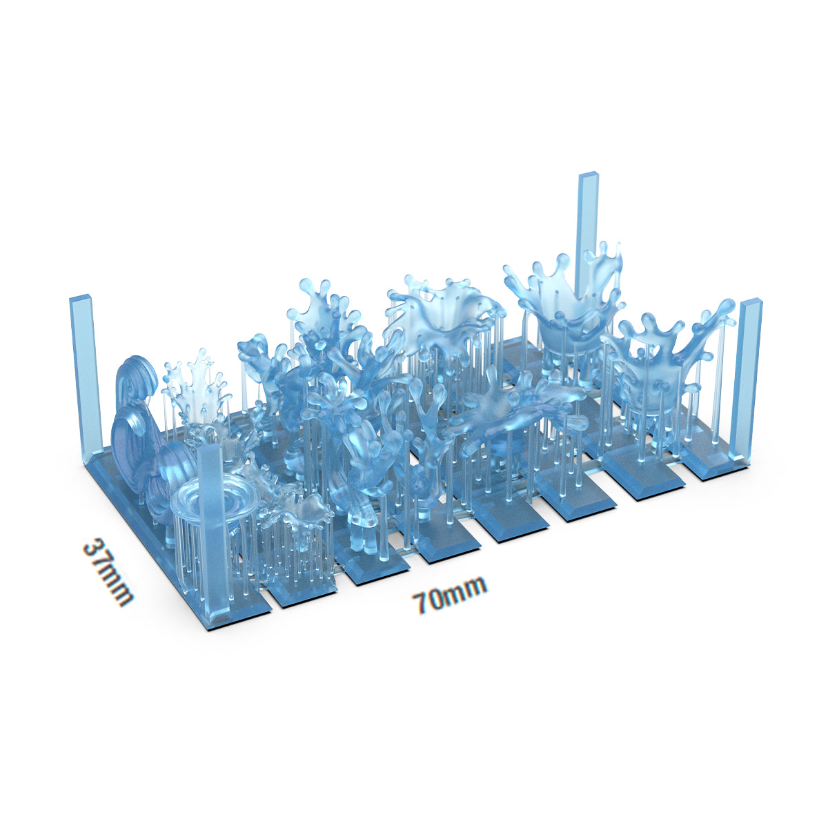 AK Basing Bits: Water FX (17 Pieces)