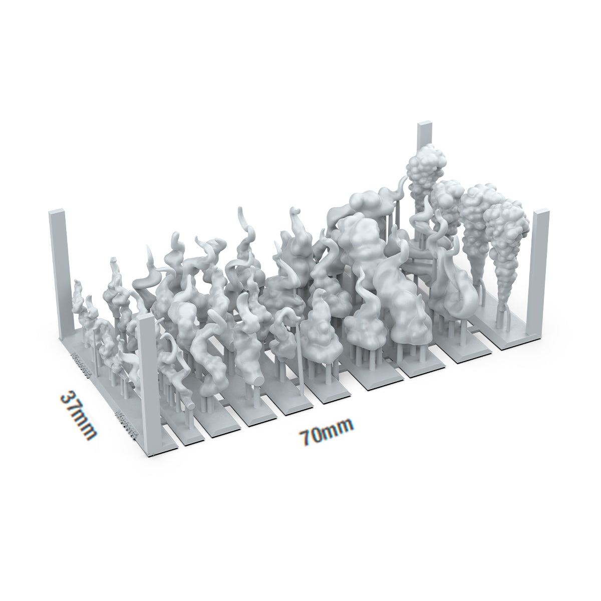 AK Basing Bits: Smoke FX (40 Pieces)