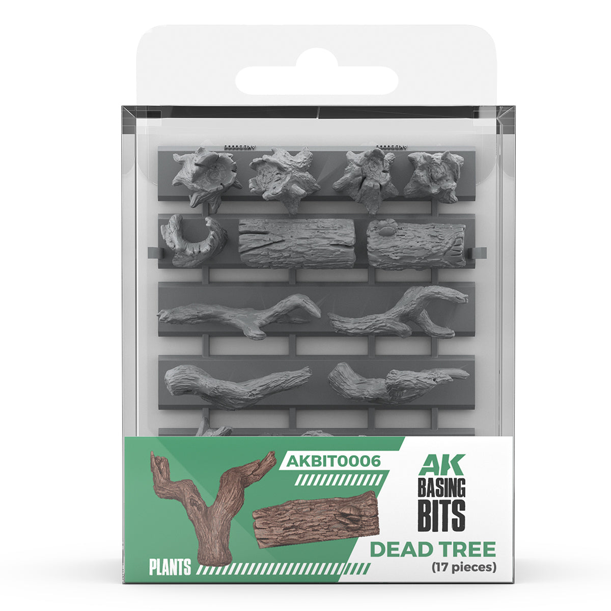 AK Basing Bits: Dead Tree Basing (17 Pieces)