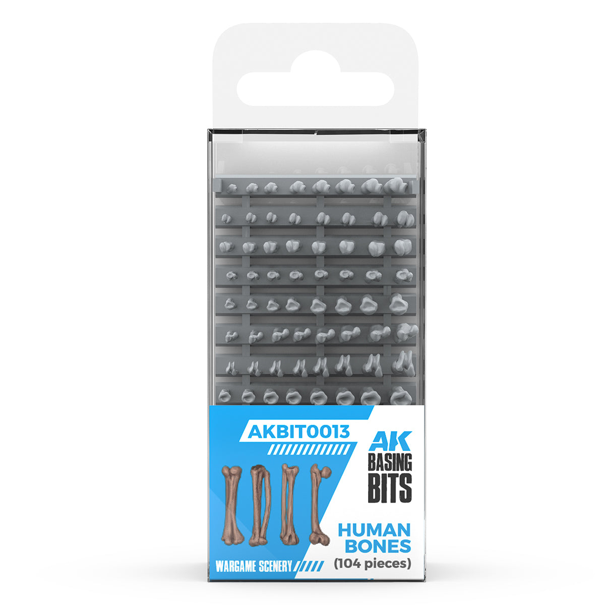 AK Basing Bits: Human Bones (120 Pieces)