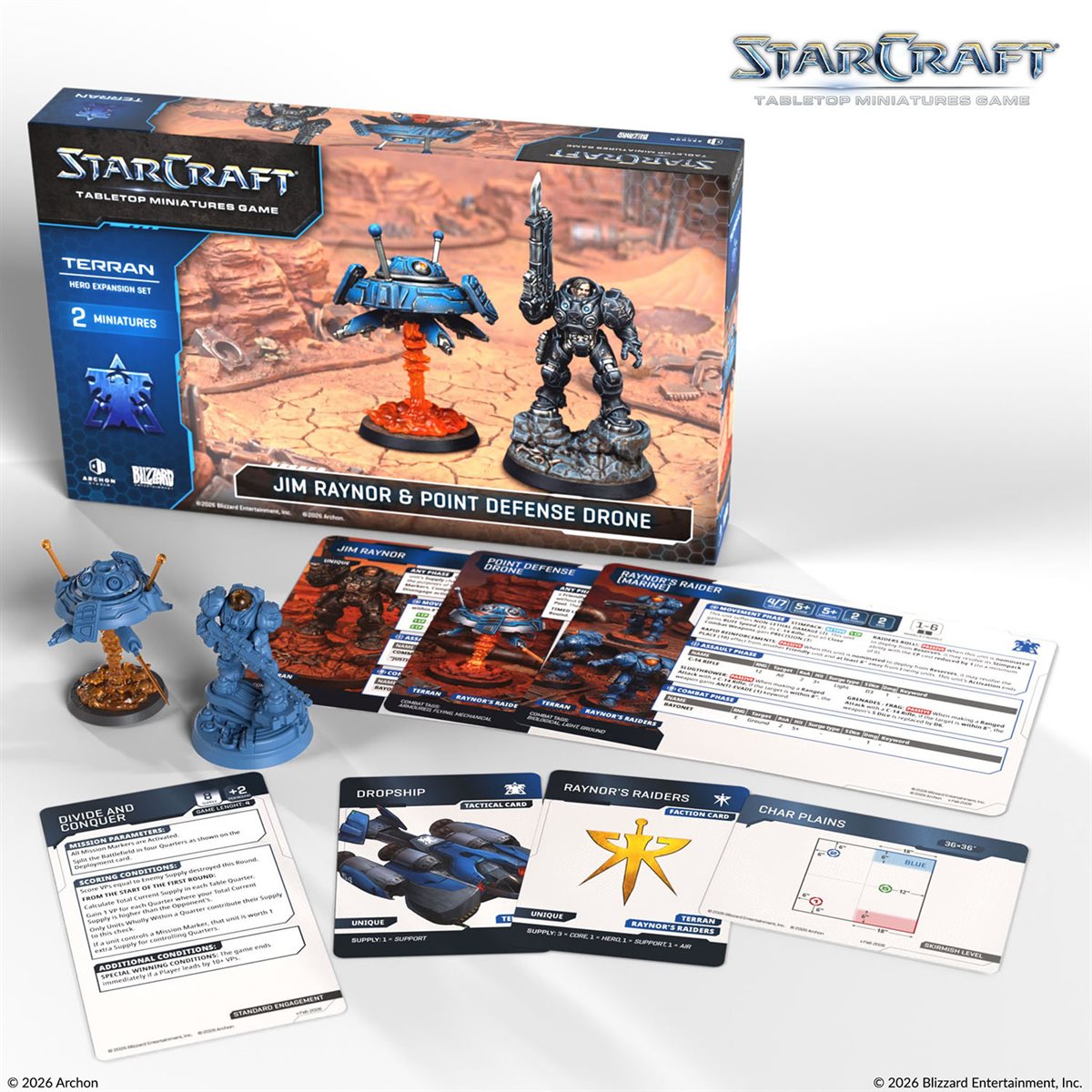 Starcraft: The Miniatures Game: Terran: Jim Raynor (Raynor's Raiders) Hero Expansion Set
