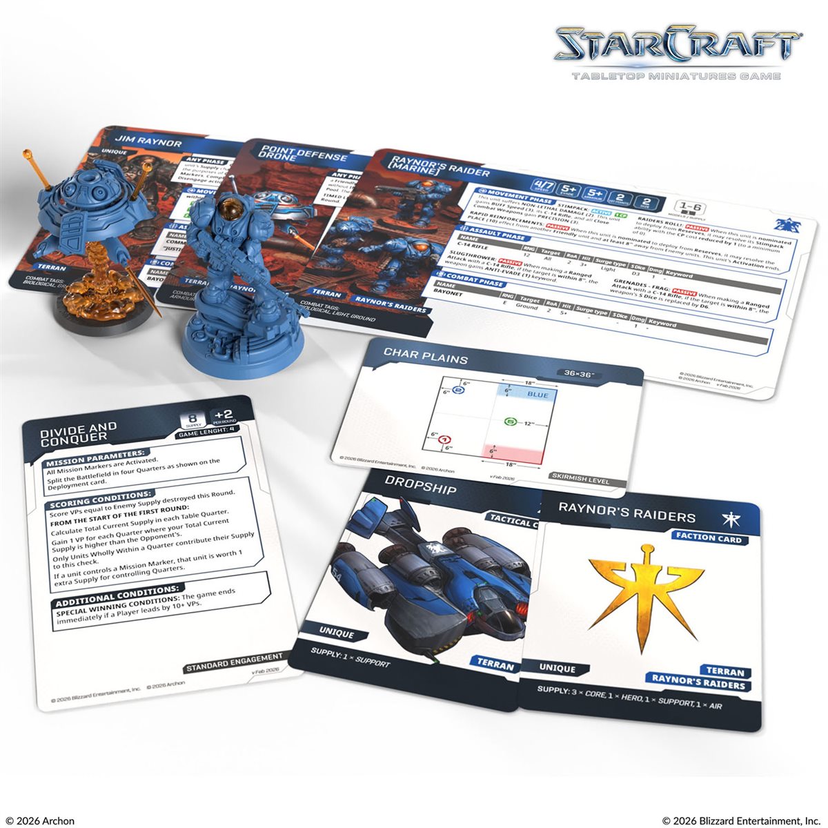 Starcraft: The Miniatures Game: Terran: Jim Raynor (Raynor's Raiders) Hero Expansion Set