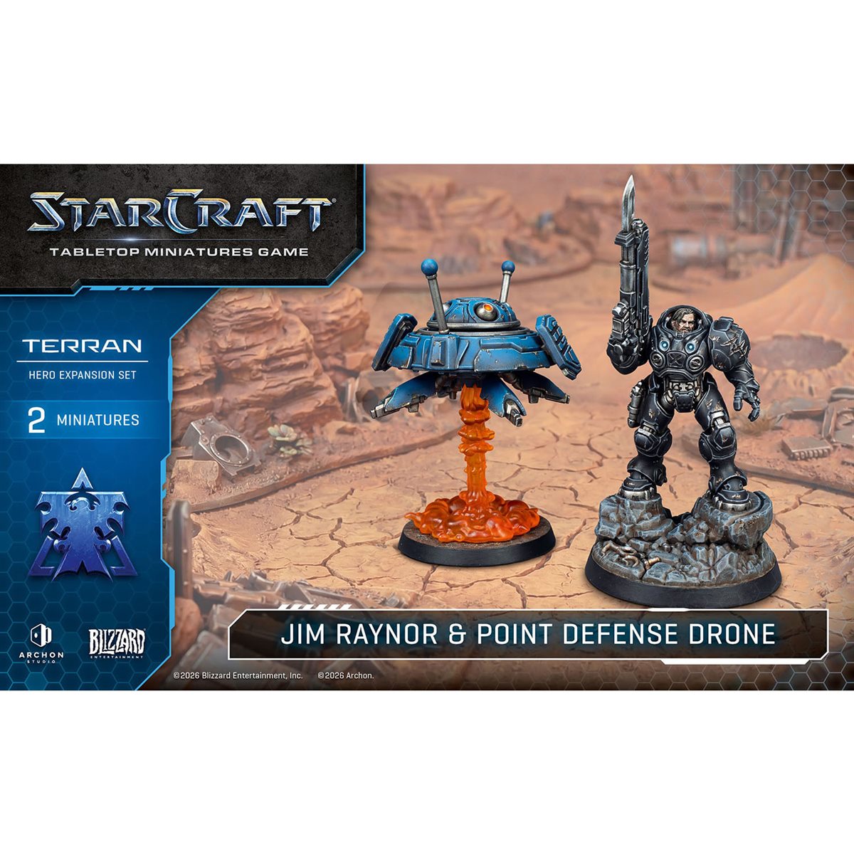 Starcraft: The Miniatures Game: Terran: Jim Raynor (Raynor's Raiders) Hero Expansion Set