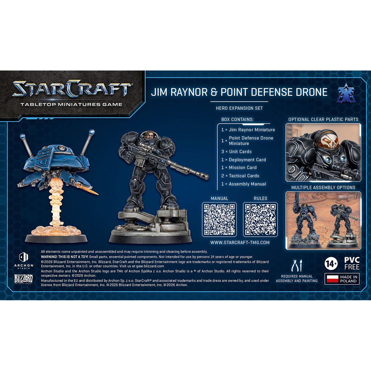 Starcraft: The Miniatures Game: Terran: Jim Raynor (Raynor's Raiders) Hero Expansion Set