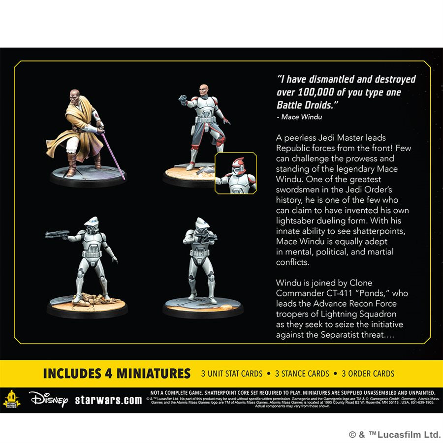 Star Wars: Shatterpoint: This Party's Over: Mace Windu Squad Pack