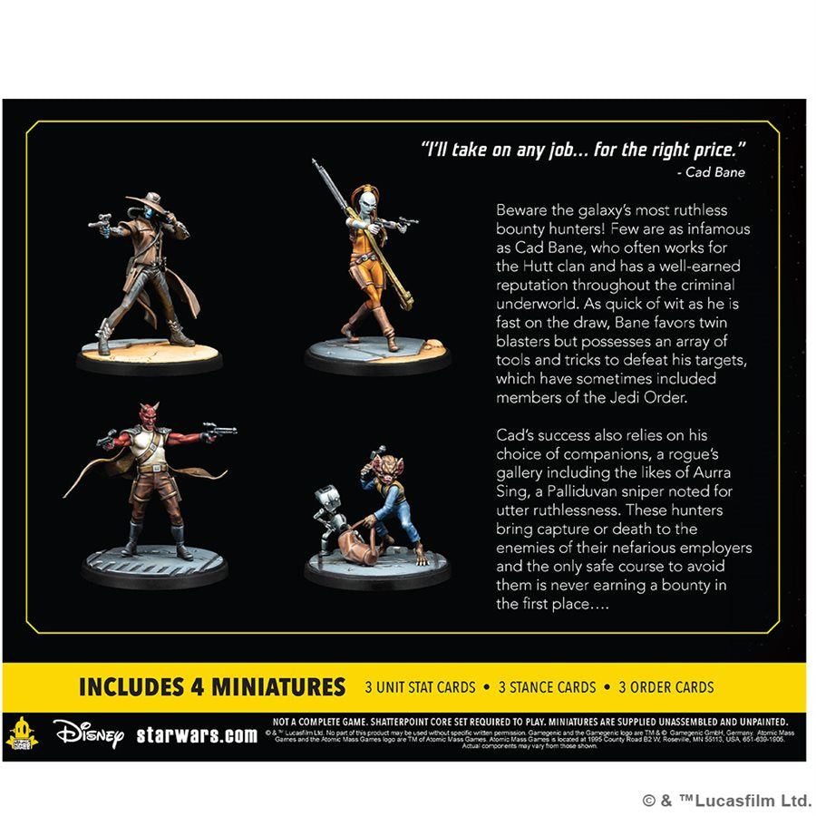Star Wars Shatterpoint: Fistful of Credits: Cad Bane Squad Pack