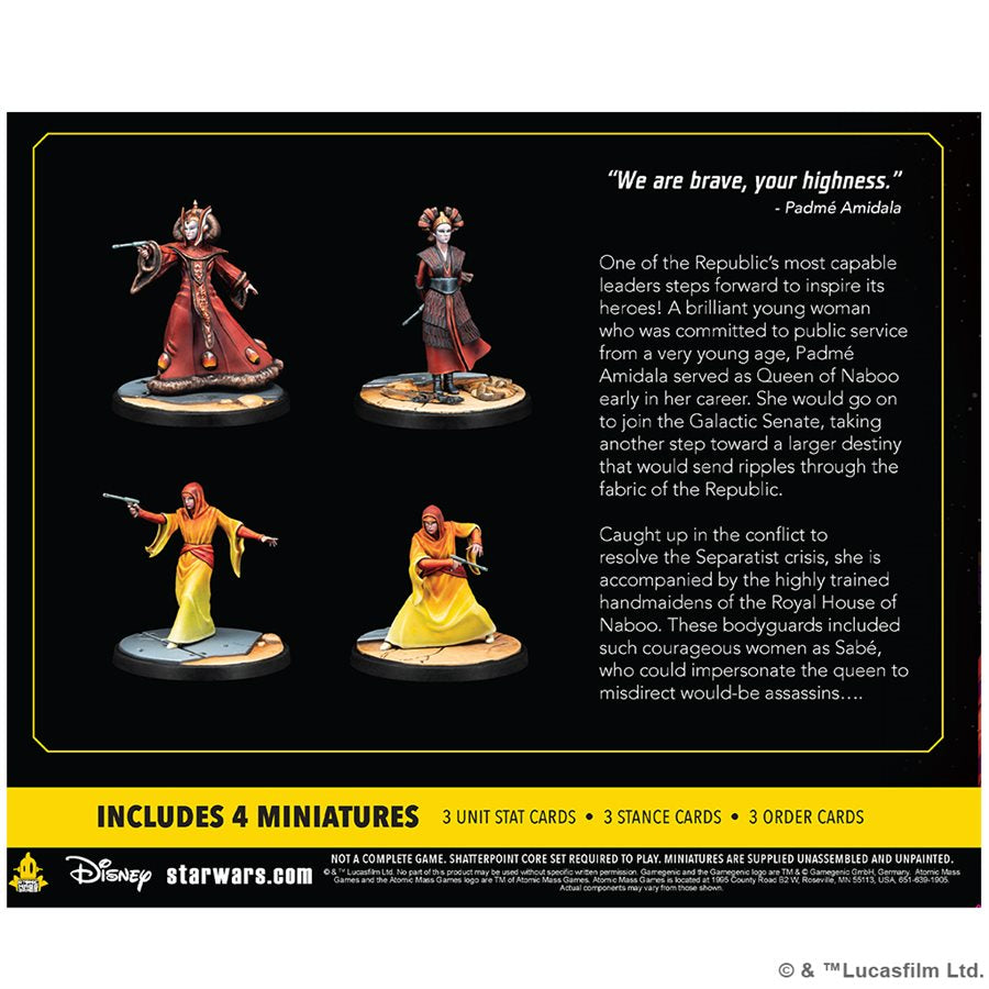 Star Wars Shatterpoint: We Are Brave - Queen Padmé Amidala Squad Pack
