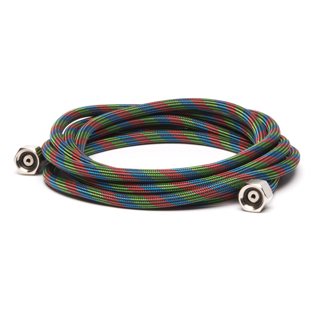 Iwata BT050 10' Braided Nylon Air Hose with Two 1/4" Fittings