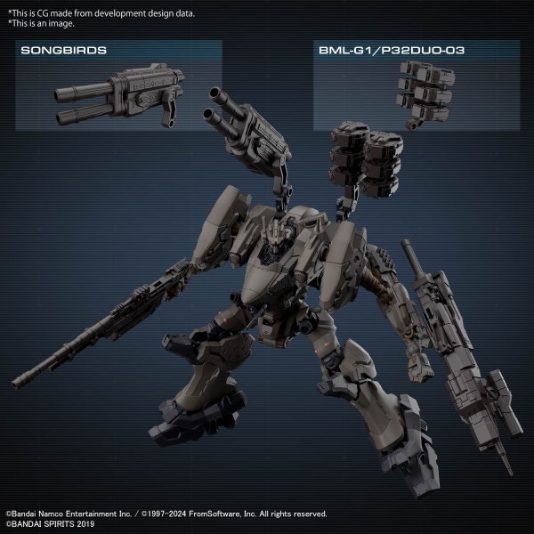 30MM Armored Core VI Fires of Rubicon RaD CC-2000 Orbiter Nightfall