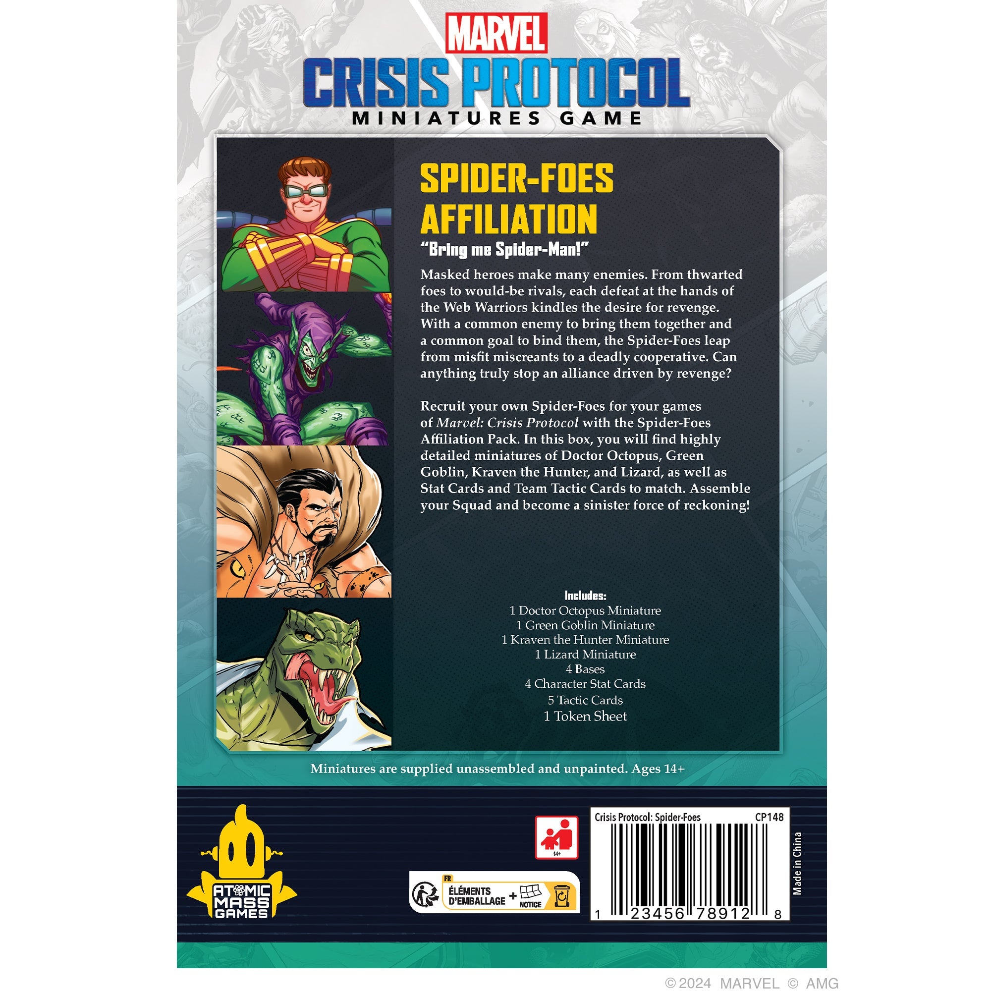 Marvel Crisis Protocol: Spider-Foes Affiliation Pack