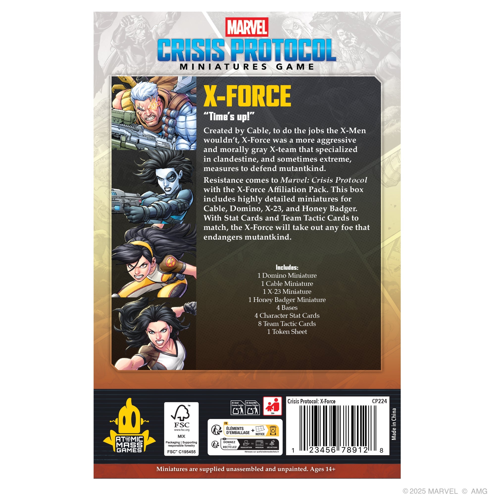 Marvel Crisis Protocol: X-Force Affiliation Pack