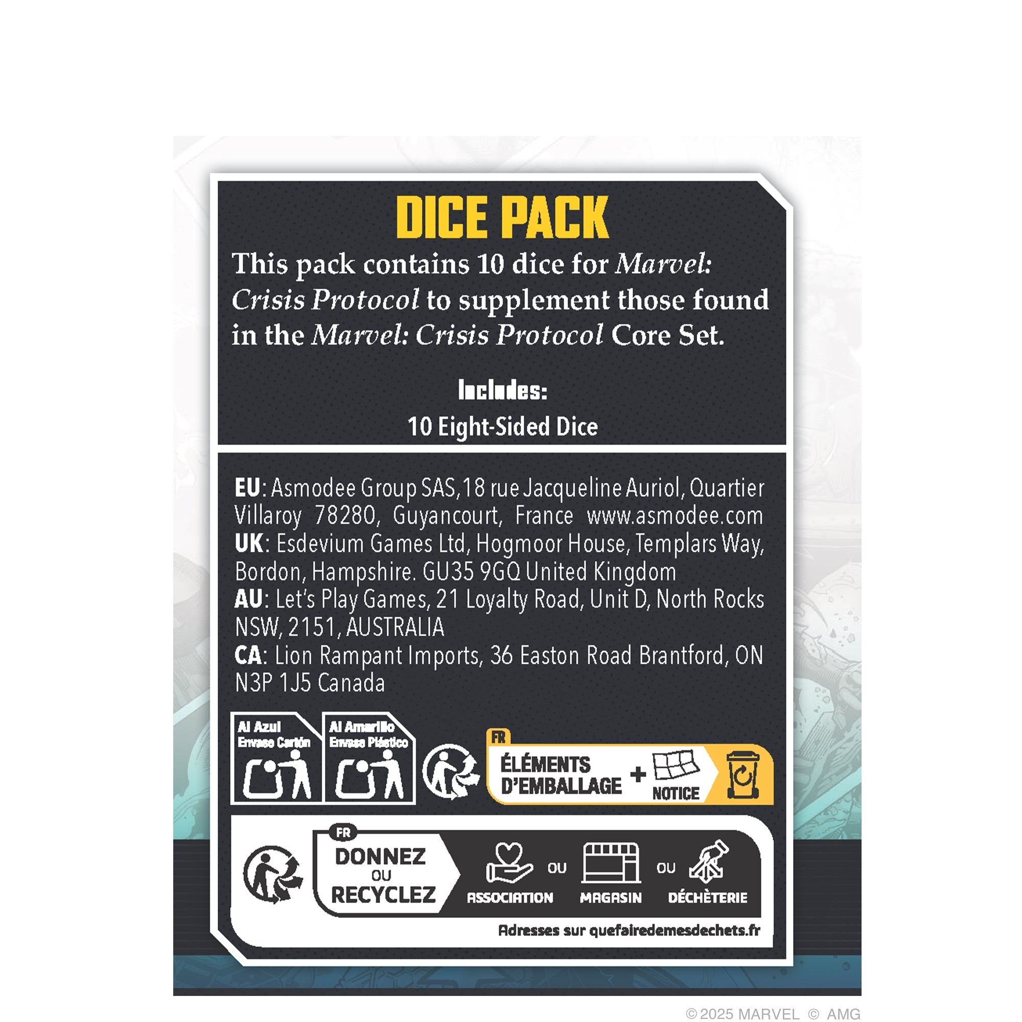 Marvel Crisis Protocol: Dice Pack