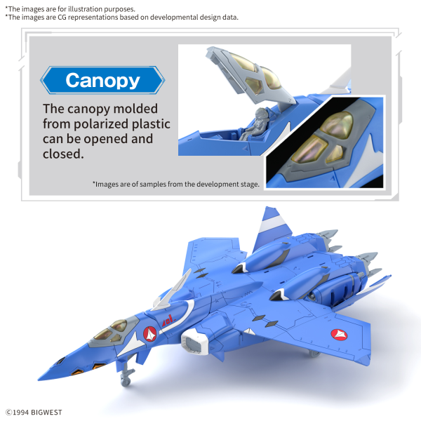 Bandai Macross: HG VF-22S Sturmvogel II (Maximillian Jenius Use)