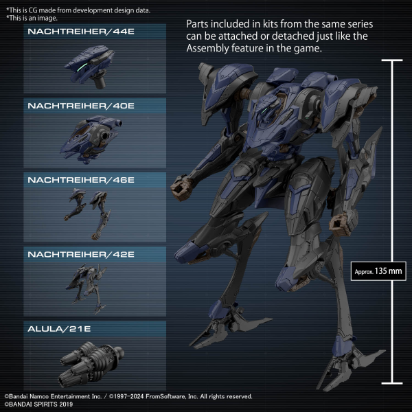 30MM Armored Core VI Fires of Rubicon Schneider Nachtreiher/40E Steel Haze