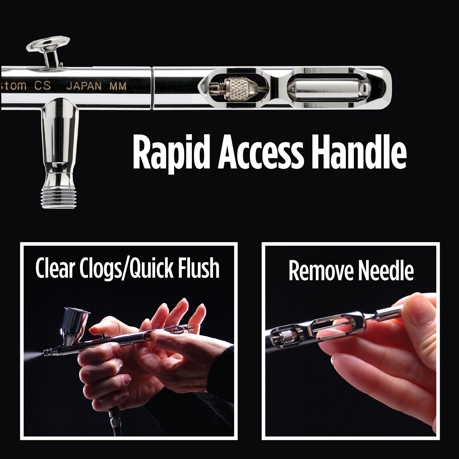 Iwata Vault Kustom CS Gravity Feed Dual Action Airbrush