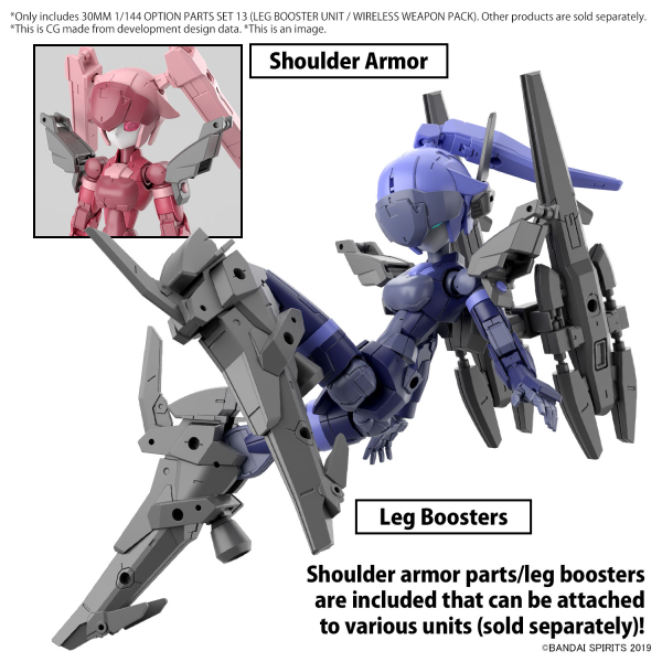 30MM Option Parts Set 13 (Leg Booster Unit / Wireless Weapon Pack)