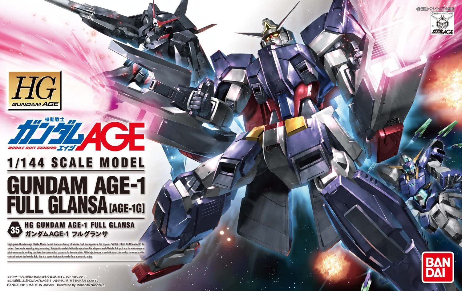 HGAGE Gundam AGE-1 Full Glansa