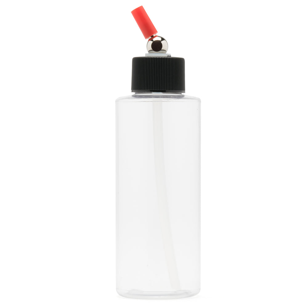 Iwata I4504 Crystal Clear Bottle 4 oz / 118 ml Cylinder With Adaptor Cap