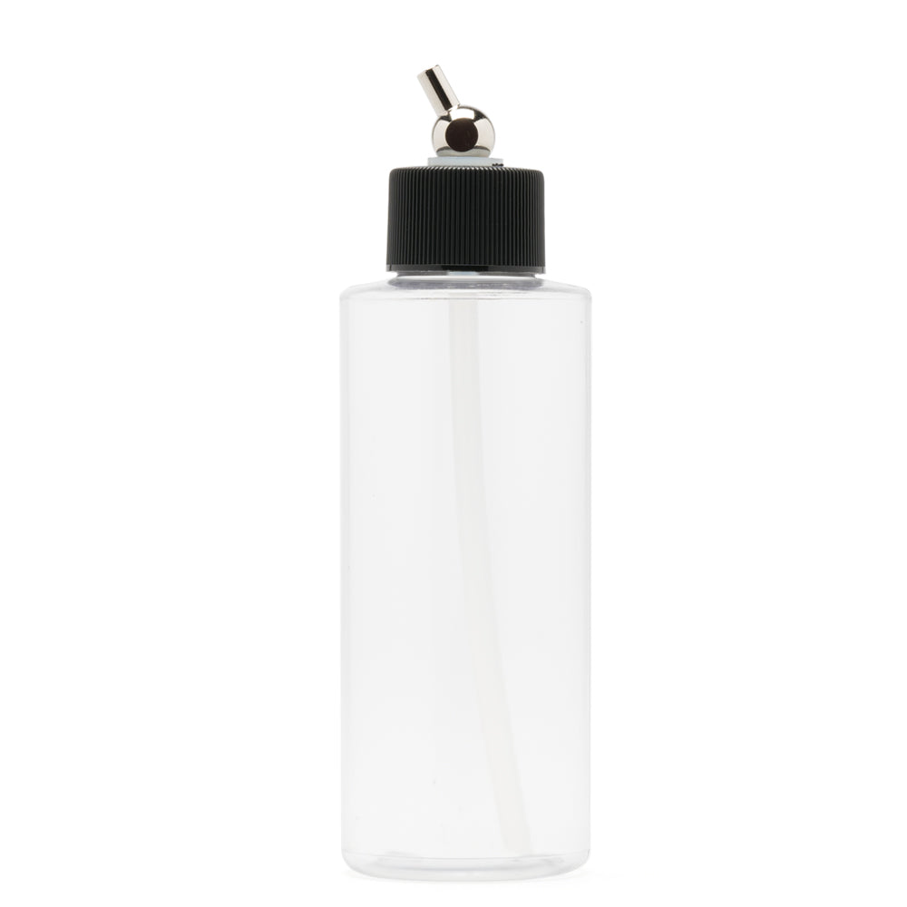 Iwata I4504 Crystal Clear Bottle 4 oz / 118 ml Cylinder With Adaptor Cap