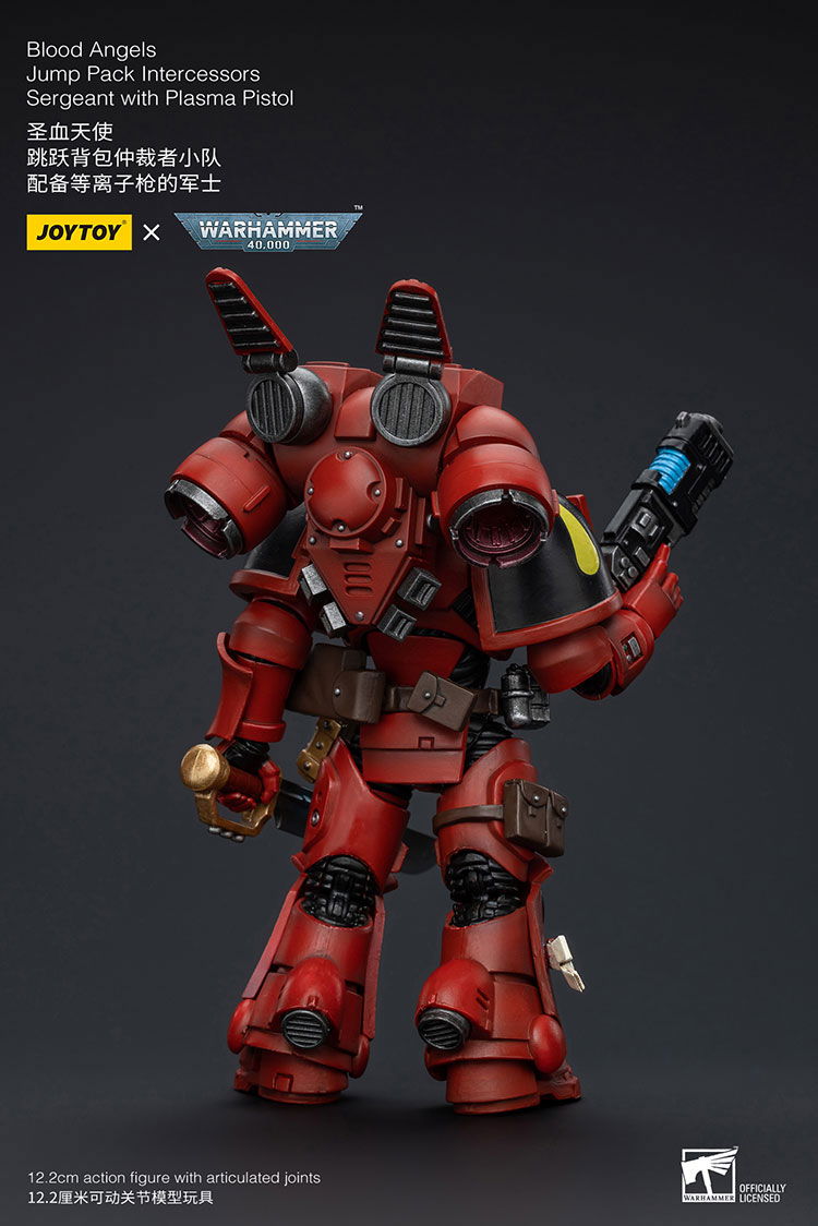 Joytoy: Blood Angels Jump Pack Intercessors Sergeant With Plasma Pistol