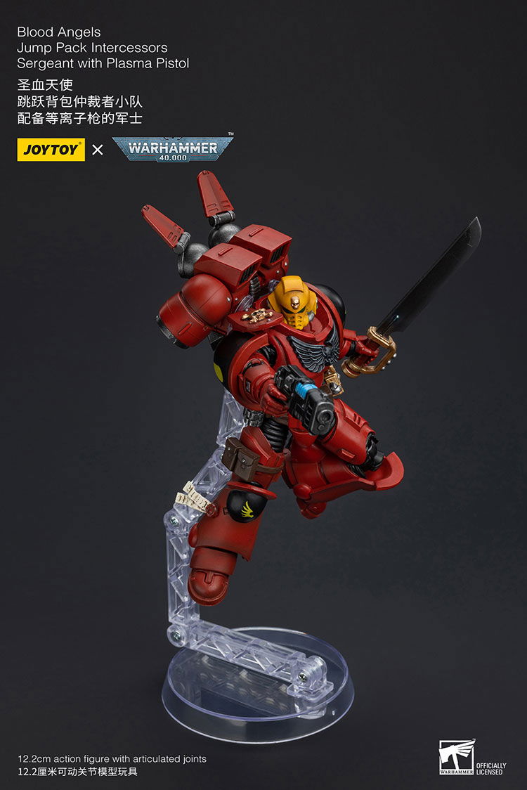 Joytoy: Blood Angels Jump Pack Intercessors Sergeant With Plasma Pistol