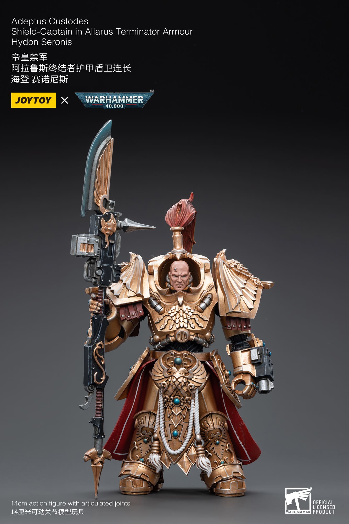 Joytoy: Adeptus Custodes Shield-Captain in Allarus Terminator Armour Hydon Seronis