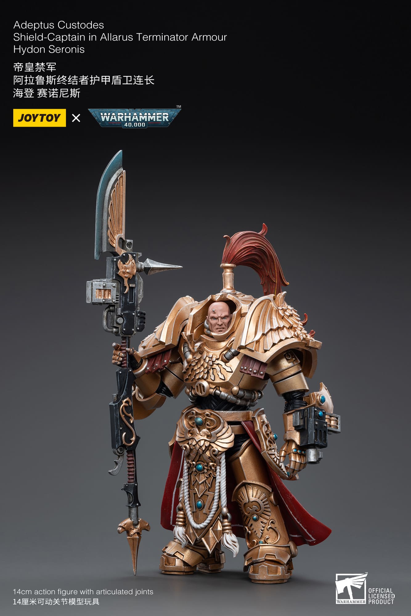Joytoy: Adeptus Custodes Shield-Captain in Allarus Terminator Armour Hydon Seronis