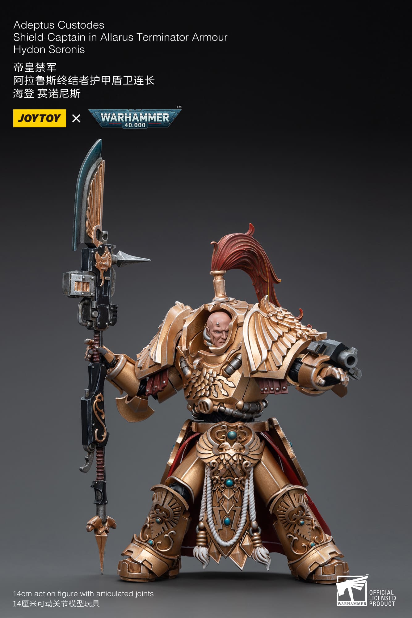 Joytoy: Adeptus Custodes Shield-Captain in Allarus Terminator Armour Hydon Seronis