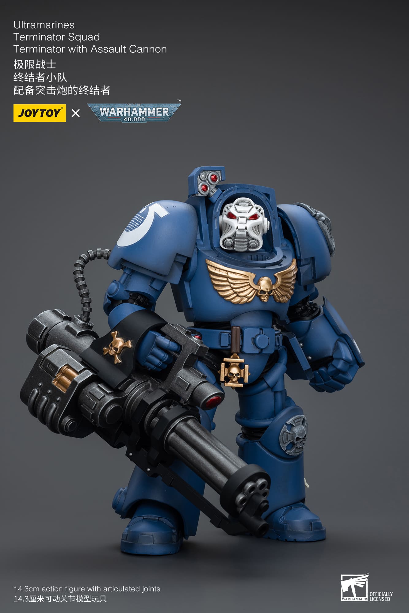 Joytoy: Ultramarines Terminator Squad Terminator with Assault Cannon
