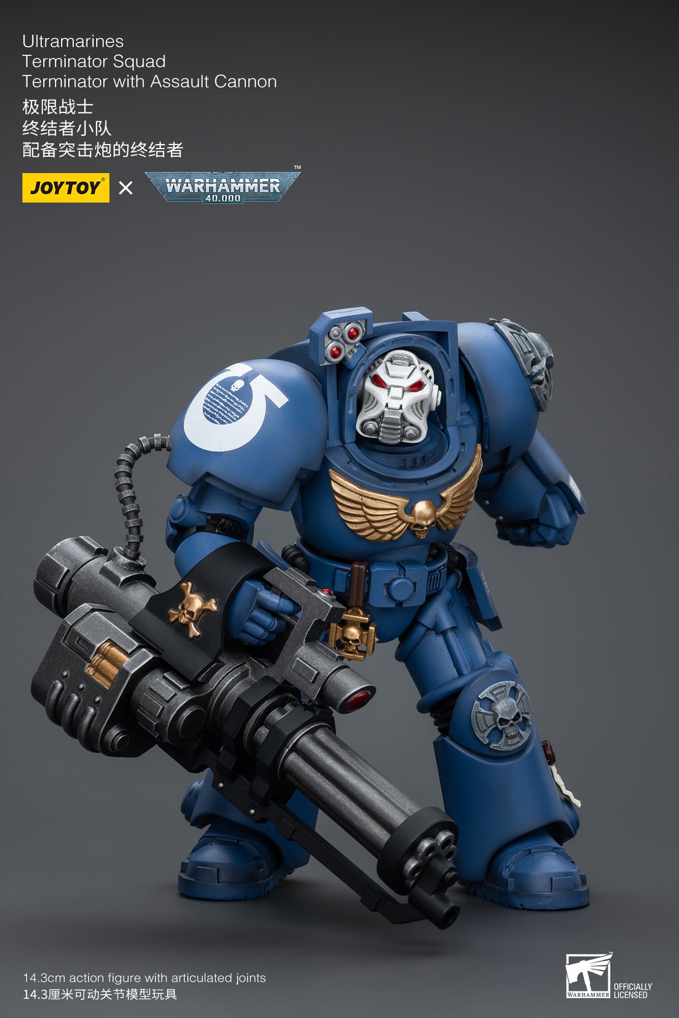 Joytoy: Ultramarines Terminator Squad Terminator with Assault Cannon