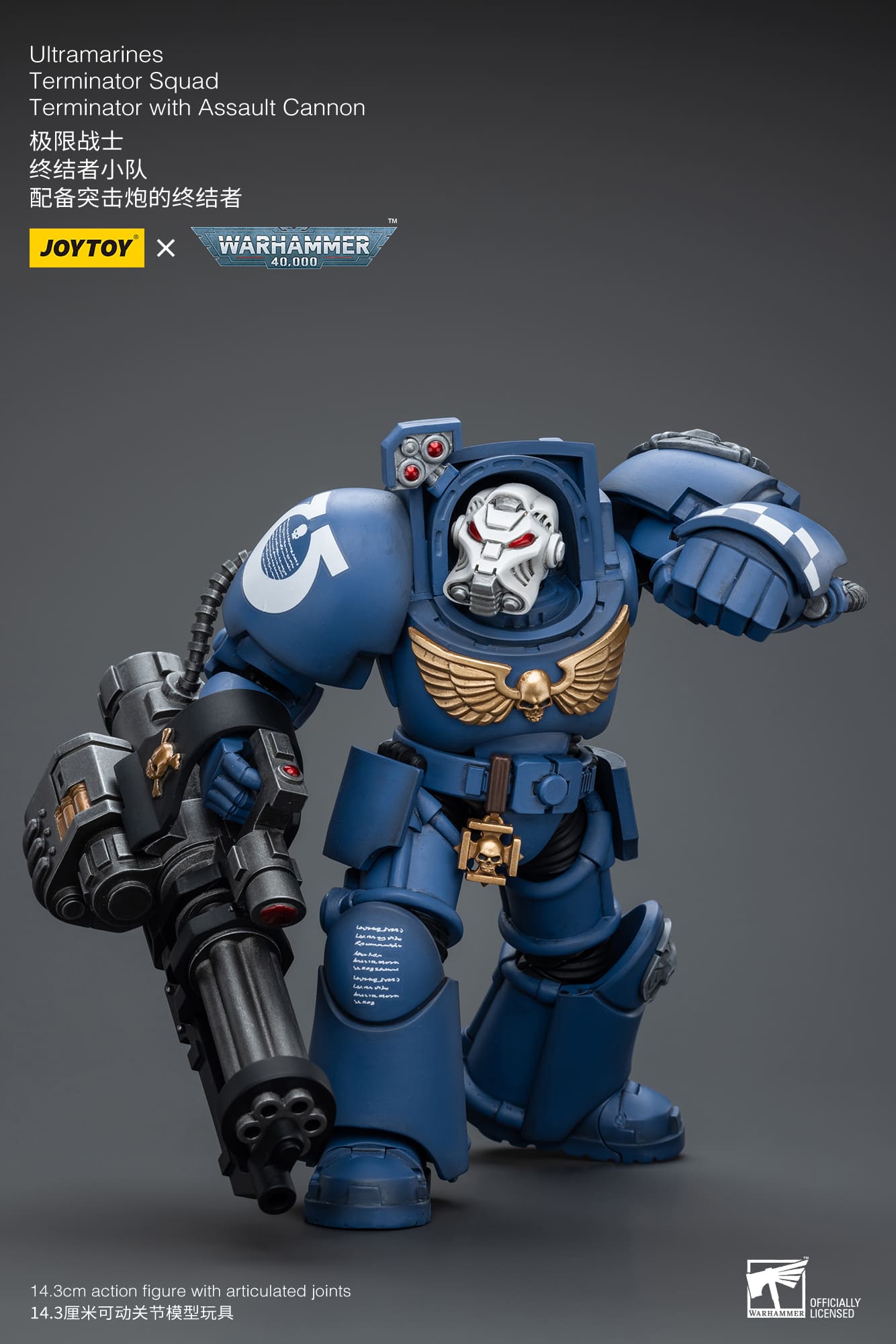 Joytoy: Ultramarines Terminator Squad Terminator with Assault Cannon