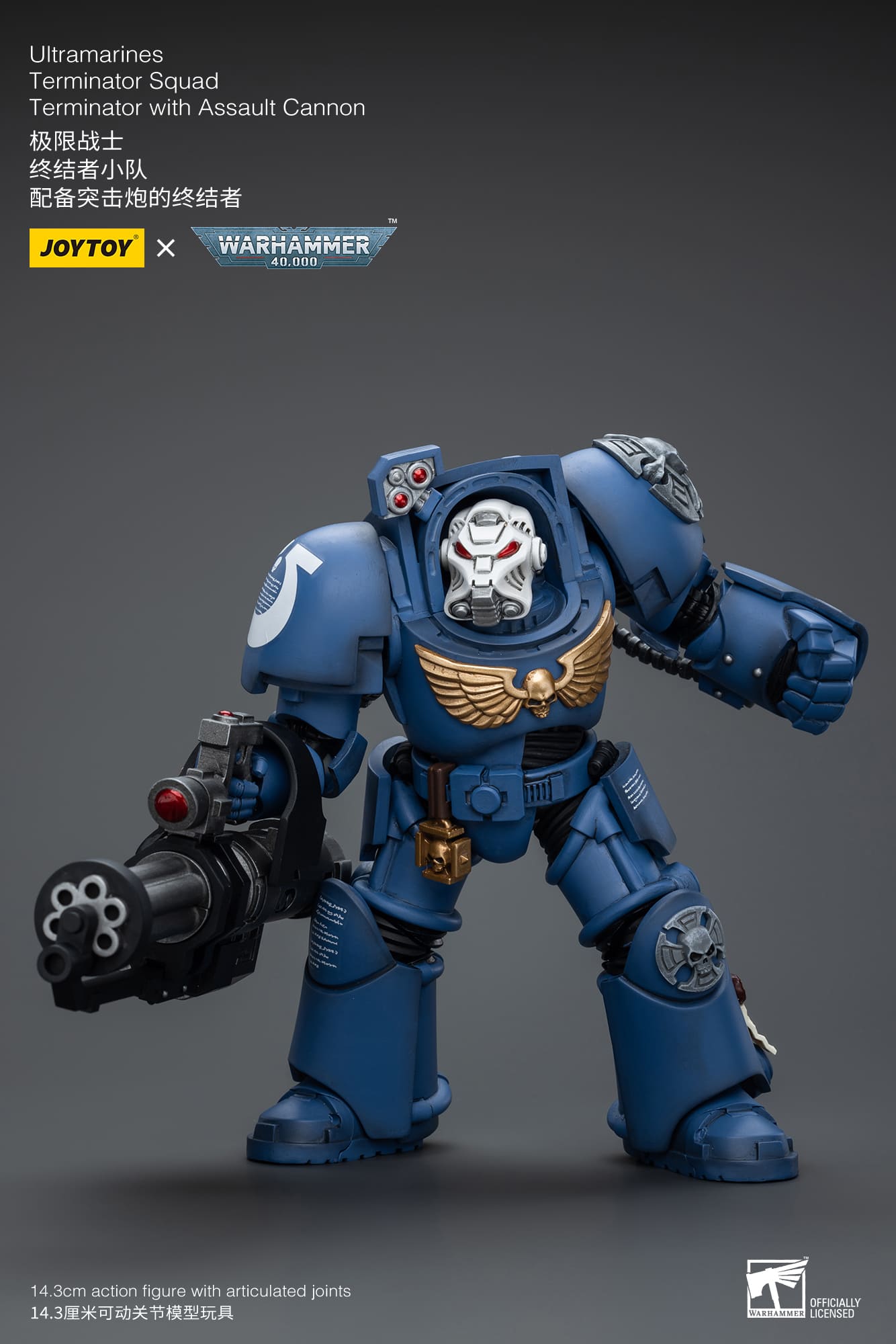Joytoy: Ultramarines Terminator Squad Terminator with Assault Cannon