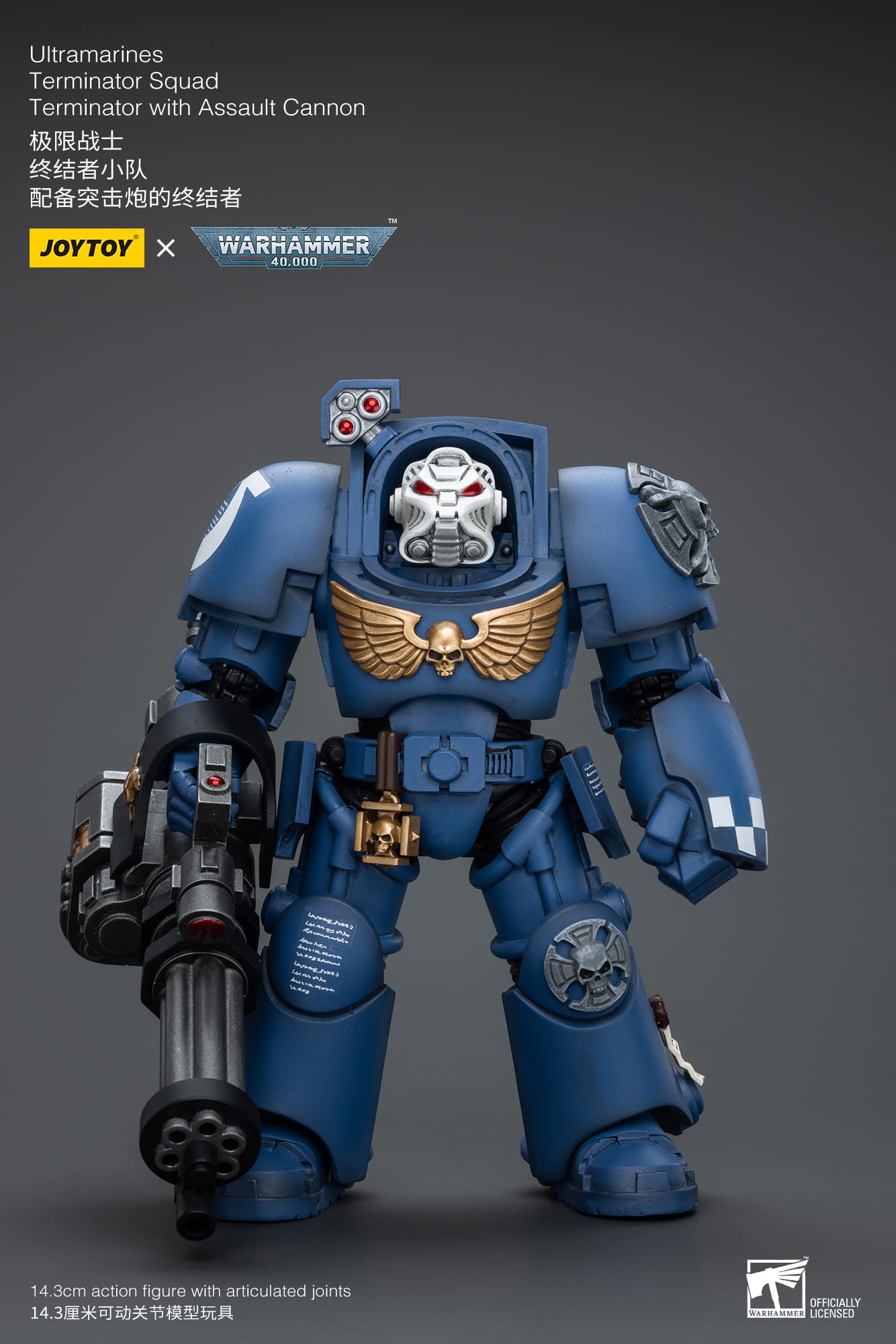 Joytoy: Ultramarines Terminator Squad Terminator with Assault Cannon