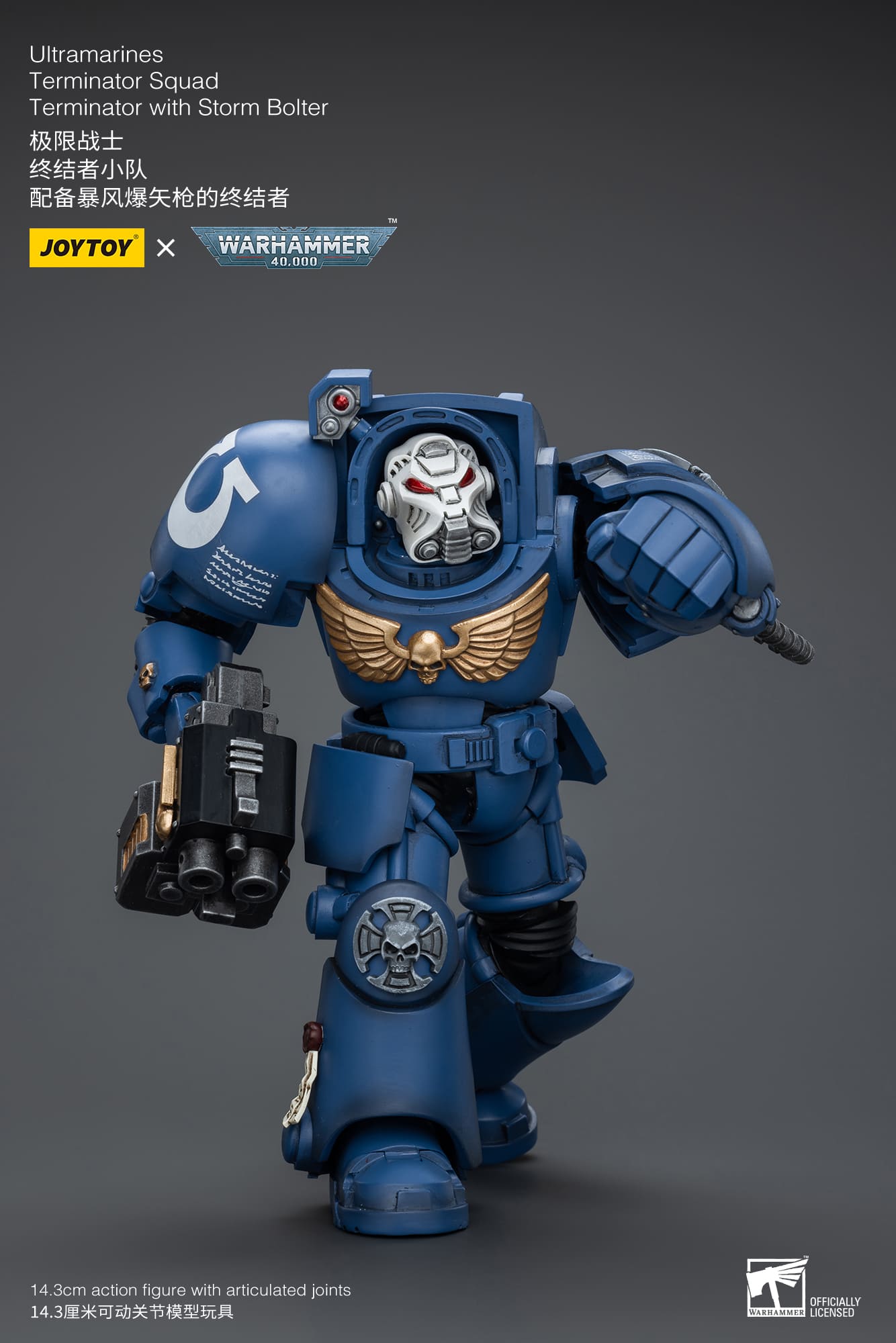Joytoy: Ultramarines Terminator Squad Terminator with Storm Bolter