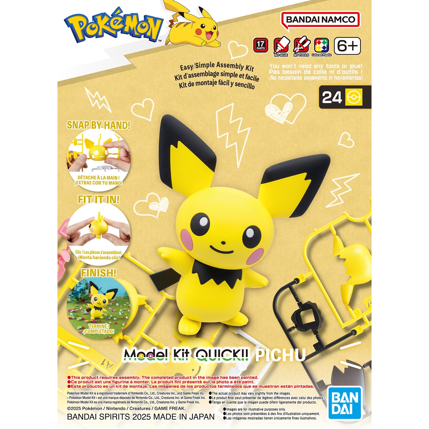 Bandai Pokemon Model Quick!! Pichu