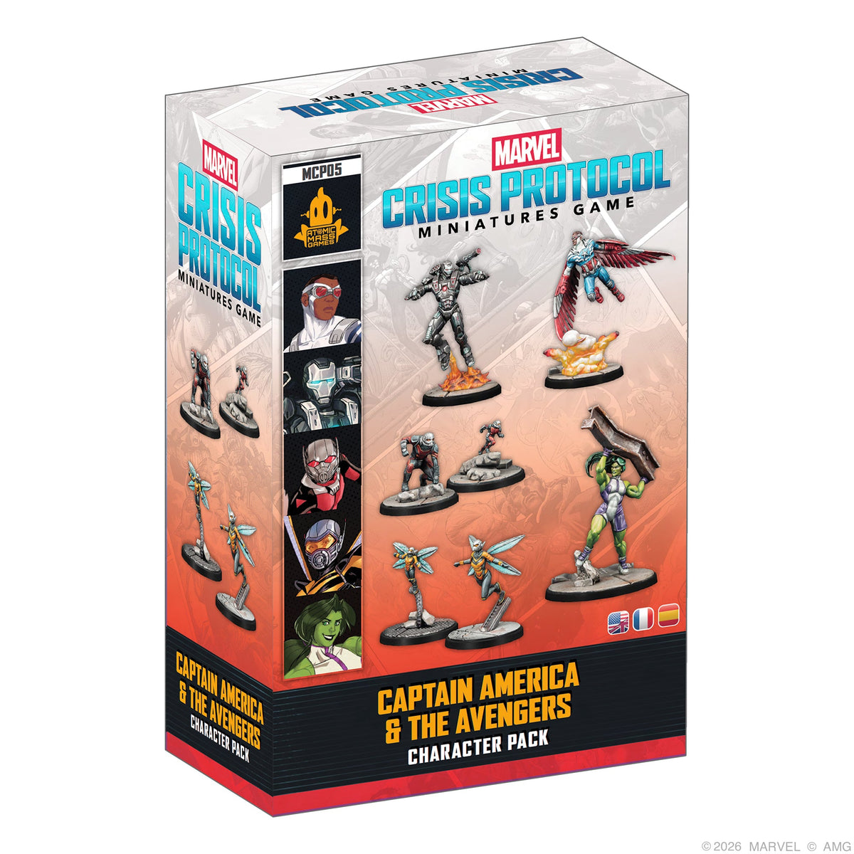 Marvel Crisis Protocol: Captain America & The Avengers Character Pack