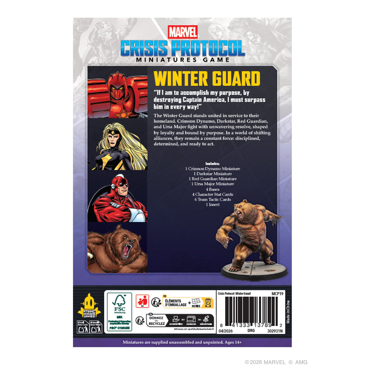 Marvel Crisis Protocol: Winter Guard Affiliation Pack