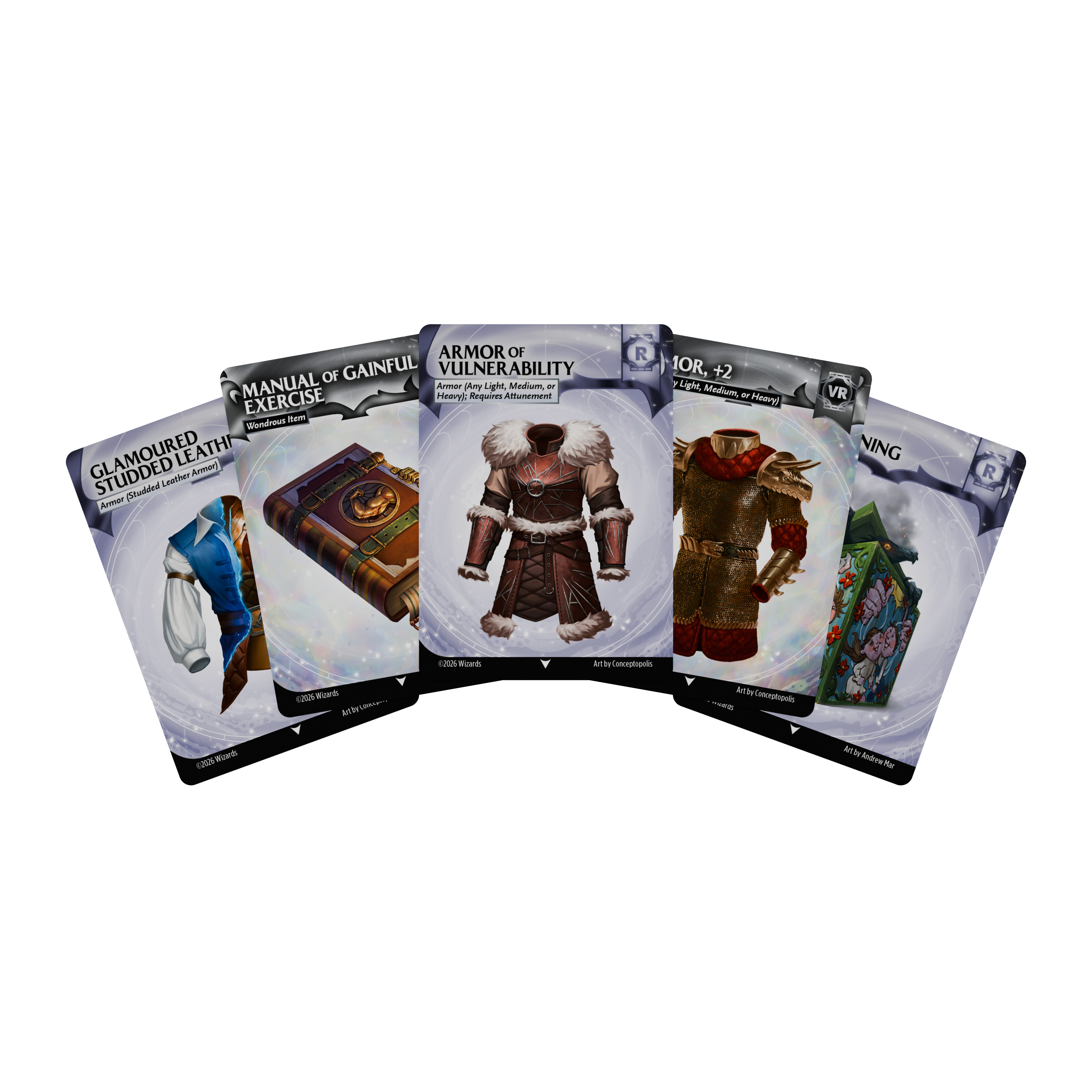 D&D: Magic Items: Rare and Very Rare Reference Cards