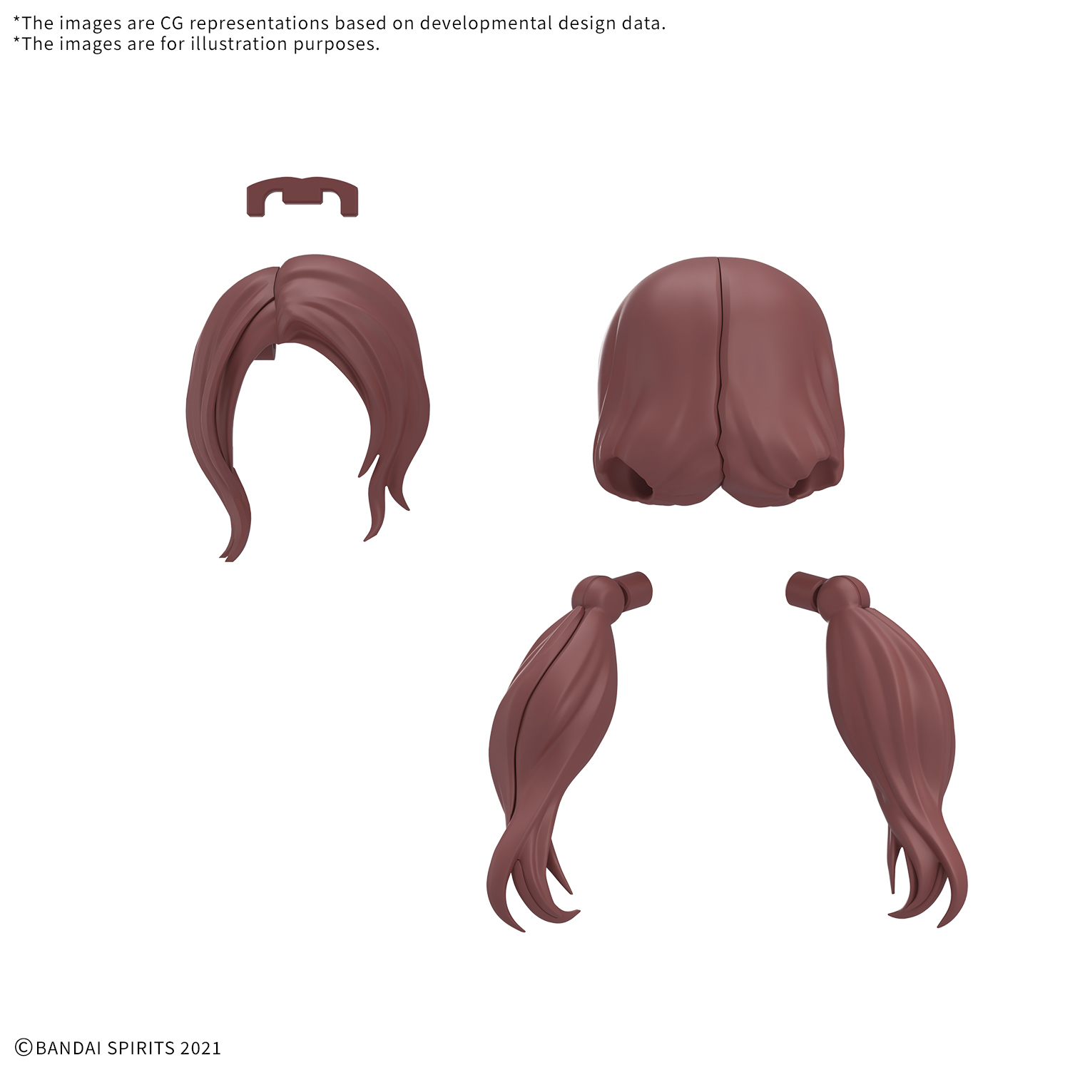 30MS Option Hairstyle Parts Vol. 12 All 4 Types