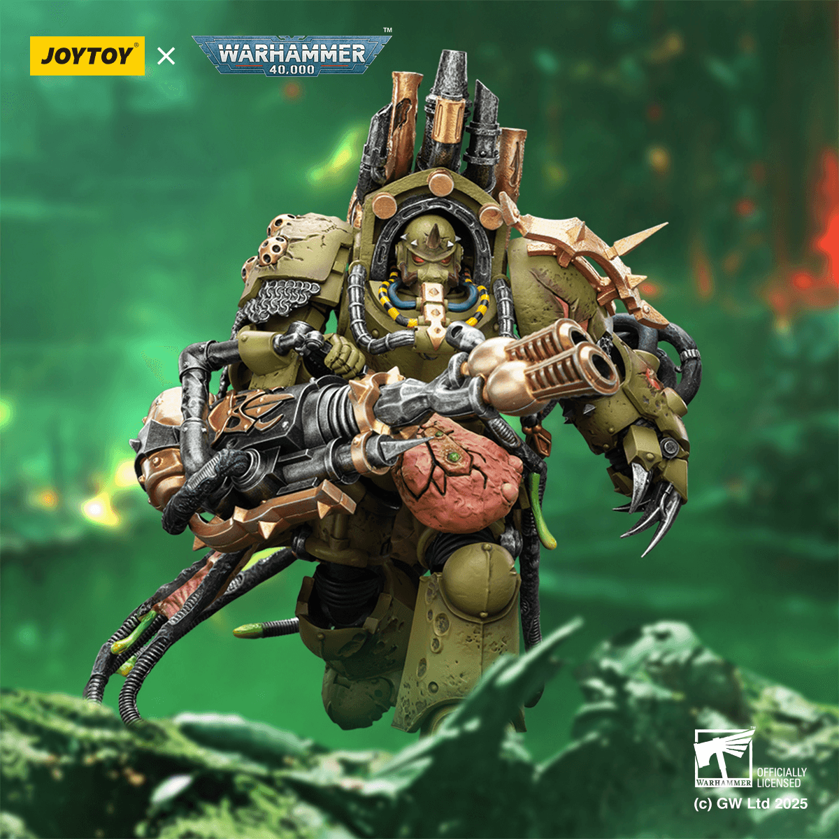 Joytoy: Death Guard Lord of Virulence with Power Fist and Twin Plague Spewer