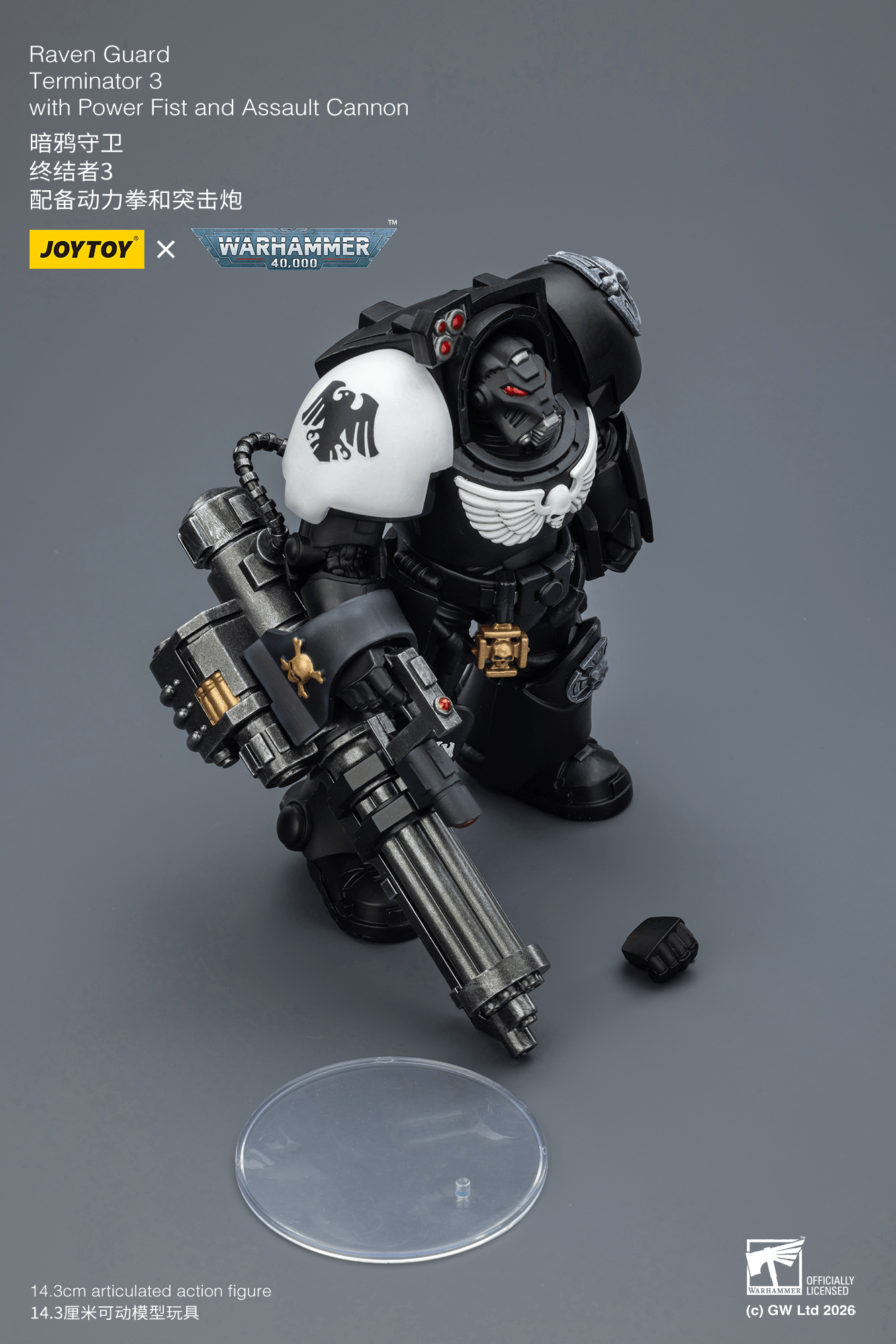 Joytoy: Raven Guard Terminator 3 with Power Fist and Assault Cannon