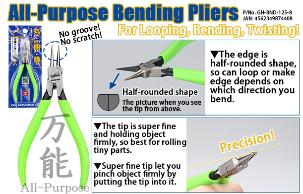GodHand: All-Purpose Bending Pliers for Photoetched Parts