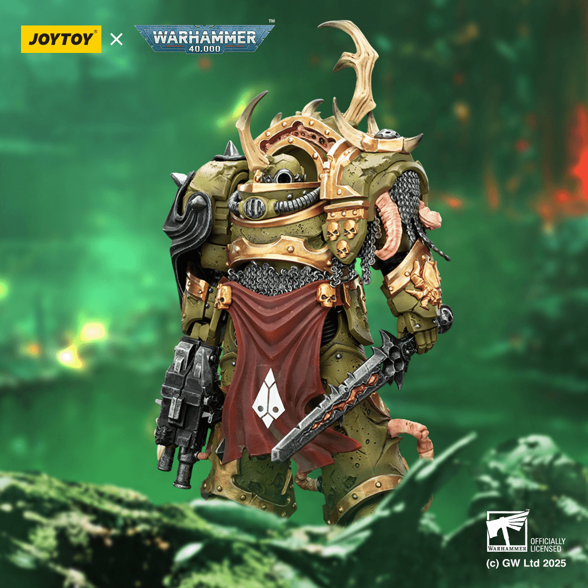 Joytoy: Death Guard Blightlord Terminator 3 with Combi-bolter and Bubotic Blade