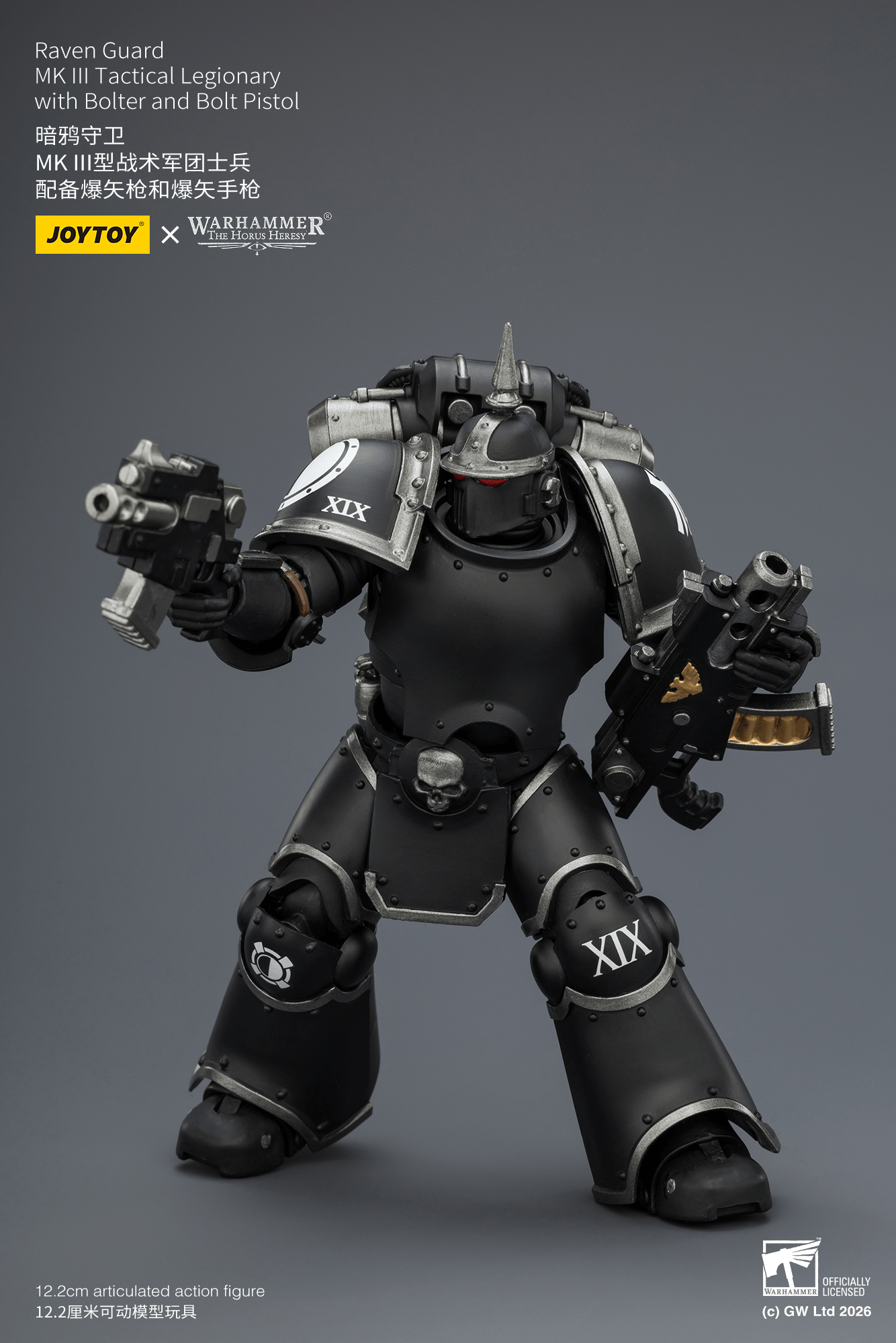Joytoy: Raven Guard MK III Tactical Legionary with Bolter and Bolt Pistol