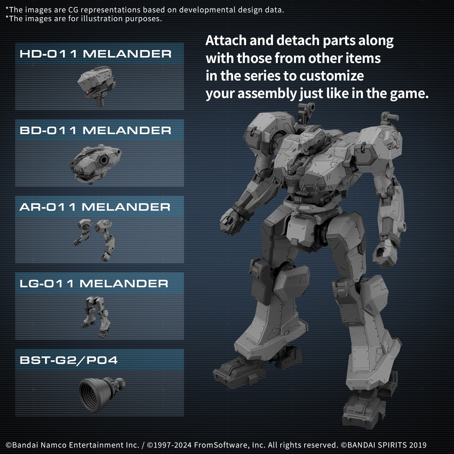 30MM ARMORED CORE VI FIRES OF RUBICON Balam Industries BD-011 Melander