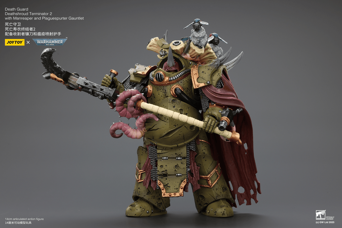 Joytoy: Death Guard Deathshroud Terminator 2 with Manreaper and Plaguespurter Gauntlet