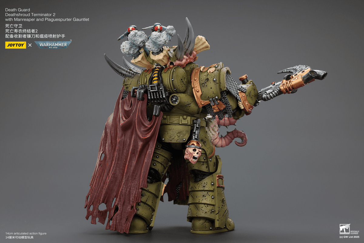Joytoy: Death Guard Deathshroud Terminator 2 with Manreaper and Plaguespurter Gauntlet