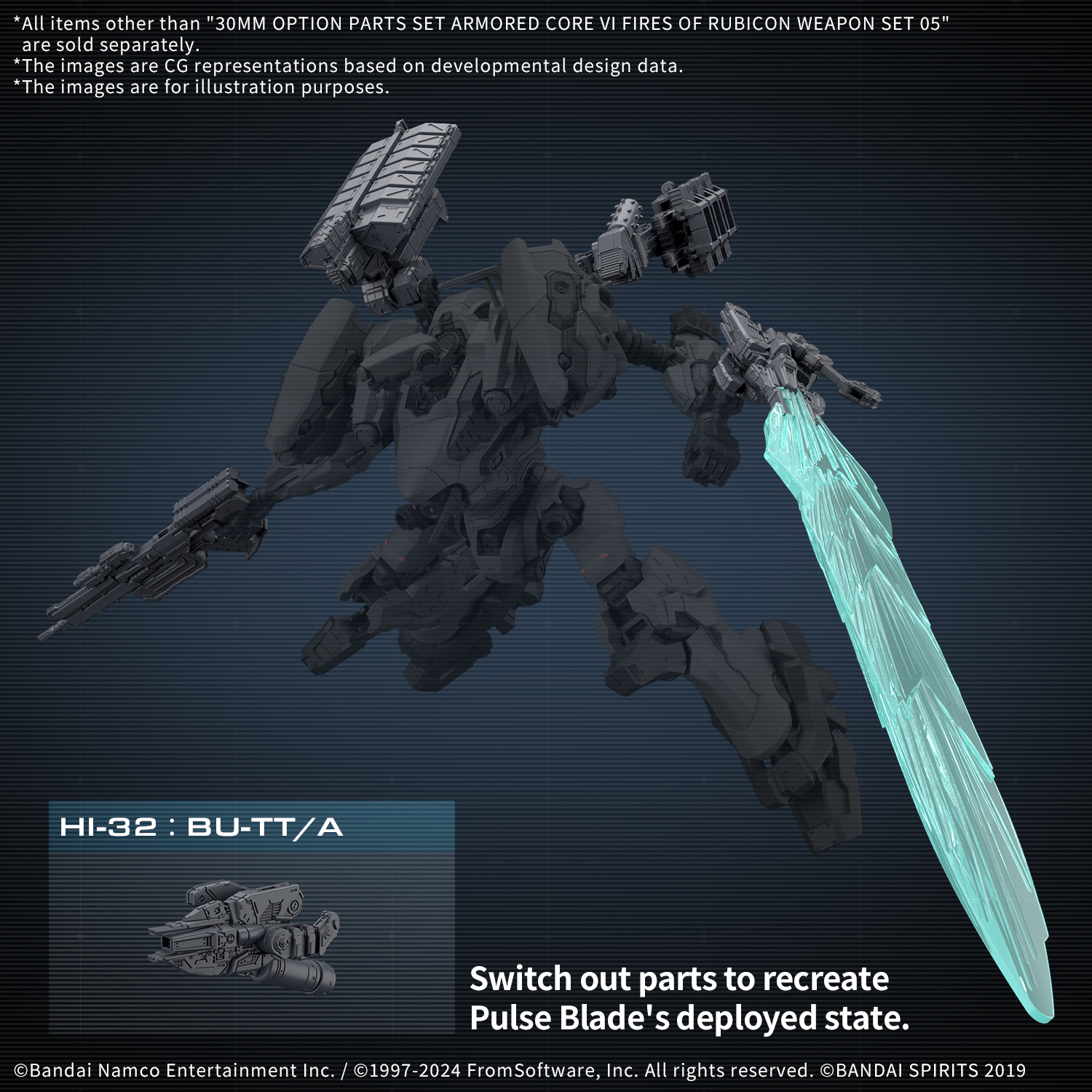 30MM Option Parts Set ARMORED CORE VI FIRES OF RUBICON Weapon Set 05