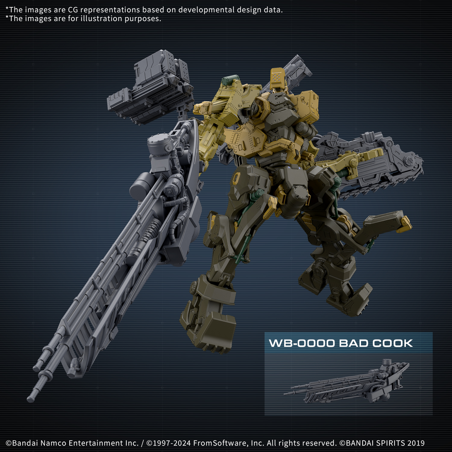 30MM ARMORED CORE VI FIRES OF RUBICON RaD CC-3000 Wrecker Milk Tooth